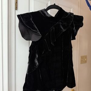 McGuire Black Velvet Blouse